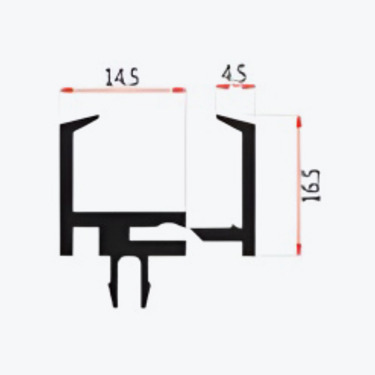 Glass panel retainer - E008A